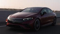 Mercedes-AMG EQS 53 4MATIC+ in Hyazinth red Driving Video