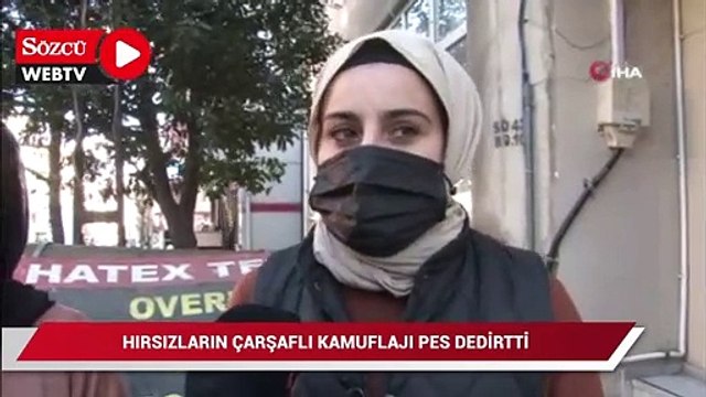 Esenyurt’ta hırsızların çarşaflı kamuflajı pes dedirtti
