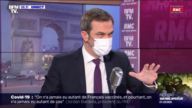 Olivier Véran: les patients en réanimation sont non-vaccinés ou vaccinés mais très fragiles