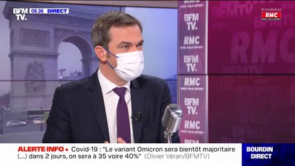 Olivier Véran sur Omicron: "Il y a des raisons d'espérer, car là où il circule beaucoup, pour l'instant il n'entraîne pas de vague d'hospitalisation"