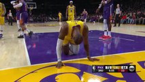 LeBron suffers ankle injury scare against Suns