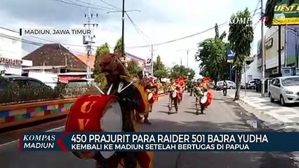 450 Prajurit Para Raider 501 Bajra Yudha, Kembali Ke Madiun Setelah Bertugas Di Papua