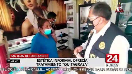 Tải video: SJL: intervienen local donde realizaban procedimientos estéticos sin licencia