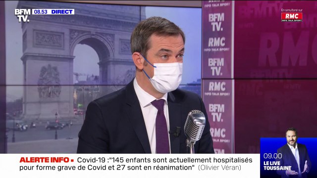 Olivier Véran sur le pass vaccinal: Il peut y avoir un contrôle d'identité, la question sera abordée dans la loi