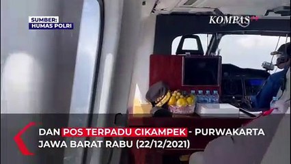 Lewat Udara, Kapolri Pantau Kesiapan Nataru di Pelabuhan Merak - Bakauheni