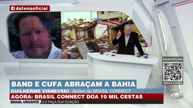 Marca de 105 mil cestas básicas foi alcançada após diretor da Brasil Conect, Guilherme Visnevski, anunciar a doação de mais 10 mil para a campanha pela Bahia.