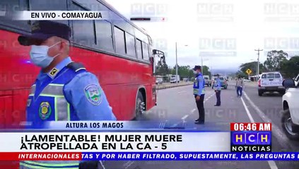 Tải video: ¡Tragedia! Fémina muere atropellada al intentar cruzar la CA-5, Comayagua