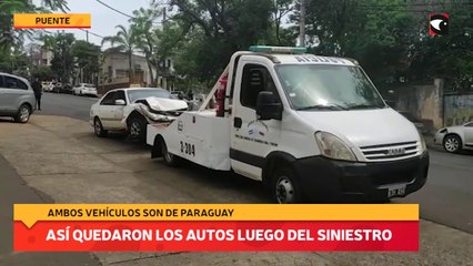 Así quedaron los autos luego del siniestro