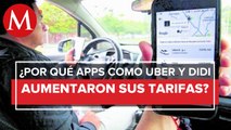 Usuarios de Uber y Didi en el Área Metropolitana padecen por aumento a tarifas