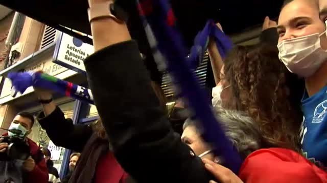 El segundo premio de la Lotería de Navidad cae íntegro en Basauri