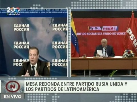 Partido Rusia Unida y PSUV fortalecen cooperación en materia de alimentación, salud y seguridad ambiental