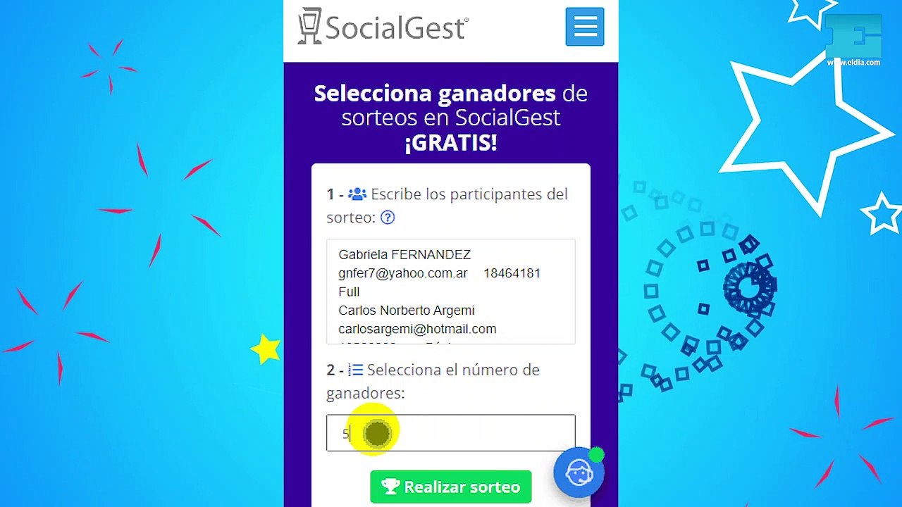 Sorteo especial FIESTAS
