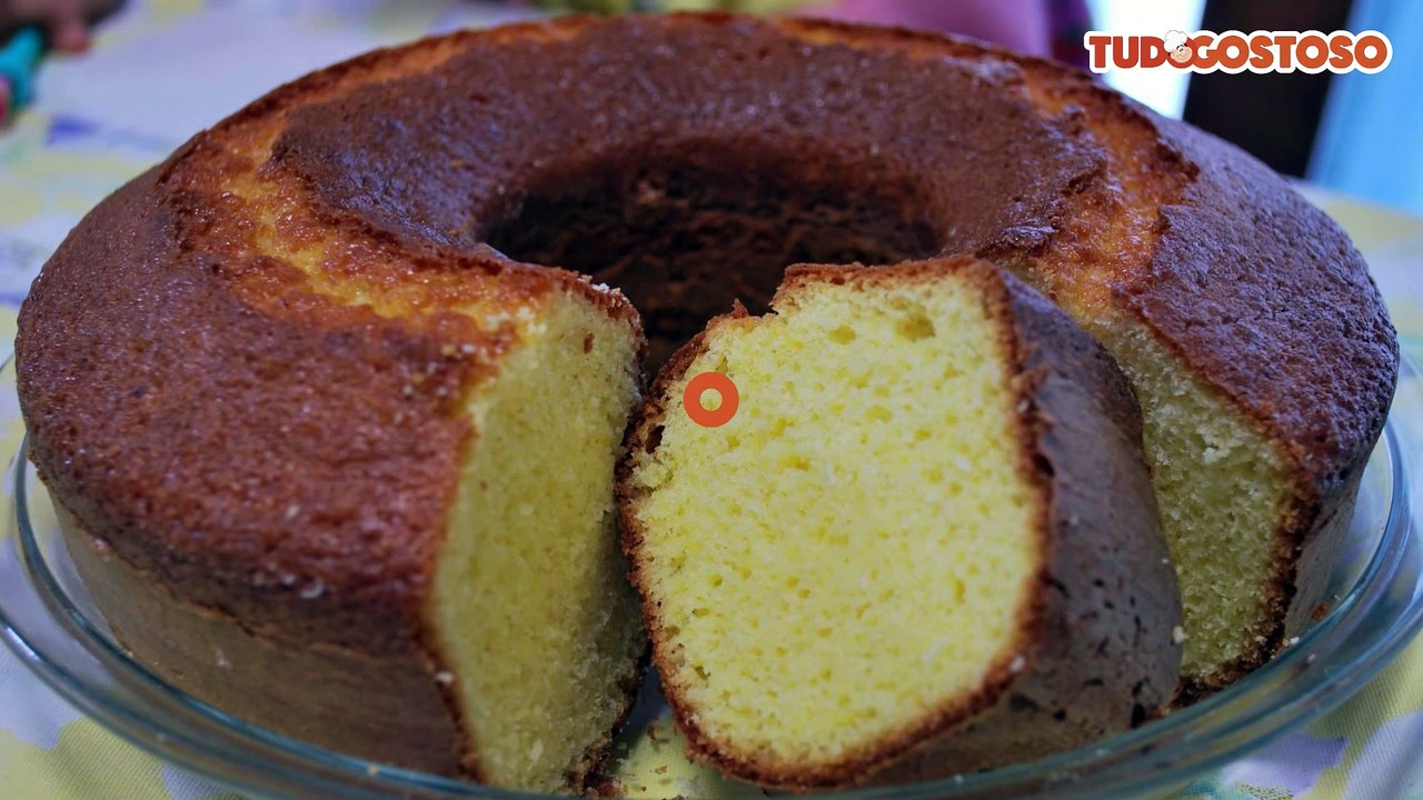 Bolo de fubá fofinho