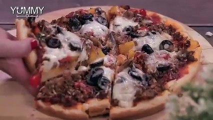 ‫البيتزا باللحمة المفرومة‬