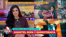 Belinda, Horacio Pancheri y Eleazar Gómez regalan quimioterapias y juguetes a niños