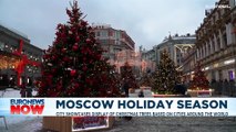 Designer trees from around the world light up Moscow's Christmas festival