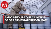 AMLO asegura que cilindro de Gas Bienestar tiene mayor rendimiento