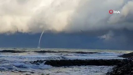 Giresun’da denizde hortum