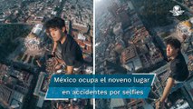 ¡Selfie de altura! Joven sube hasta antena de la Torre Latino y lo presume en redes