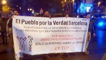 Manifestación contra las restricciones en Barcelona