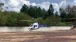 Helicóptero do Consamu traz paciente a Cascavel para atendimento no HUOP