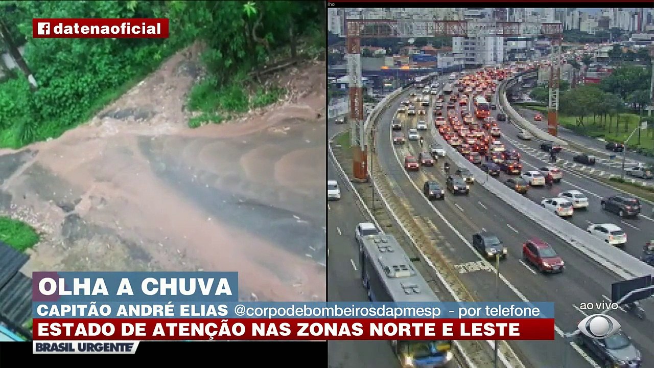 O Brasil Urgente mostrou ao vivo o temporal que caiu em São Paulo na tarde desta quarta-feira(22). O Capitão André Elias, do corpo de bombeiros, deu os detalhes. #BrasilUrgente