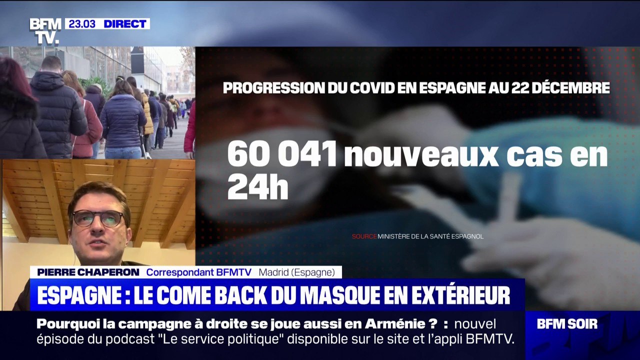 Variant Omicron: en Espagne, le masque redevient obligatoire en extérieur