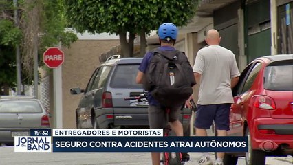 Seguro contra acidentes atrai autônomos, principalmente entregadores e motoristas.