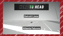 Detroit Lions at Atlanta Falcons: Moneyline