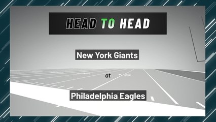 New York Giants at Philadelphia Eagles: Moneyline