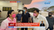 VP Robredo, namigay ng relief goods sa Iloilo; Sen. Pangilinan, naghatid ng tulong sa Surigao City | UB
