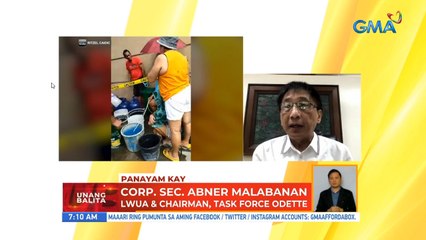 Panayam kay Corp. Sec. Abner Malabanan, LWUA & Chairman, Tast Force Odette | UB