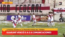 Guaraní venció 5 a 0 a Comunicaciones