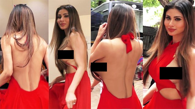 Mouni Roy का Red Gown में Oops Moment Viral, बिना ब्रा के खिसक गया कपड़ा | Boldsky