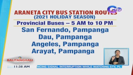 Mananatiling bukas para sa mga pasahero ang Araneta City Bus Station ngayong holiday season | BT