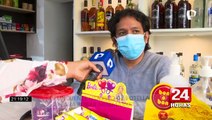 Delincuente ingresa a robar minimarkets con pico de botella de vidrio en Surquillo, Miraflores y San Borja