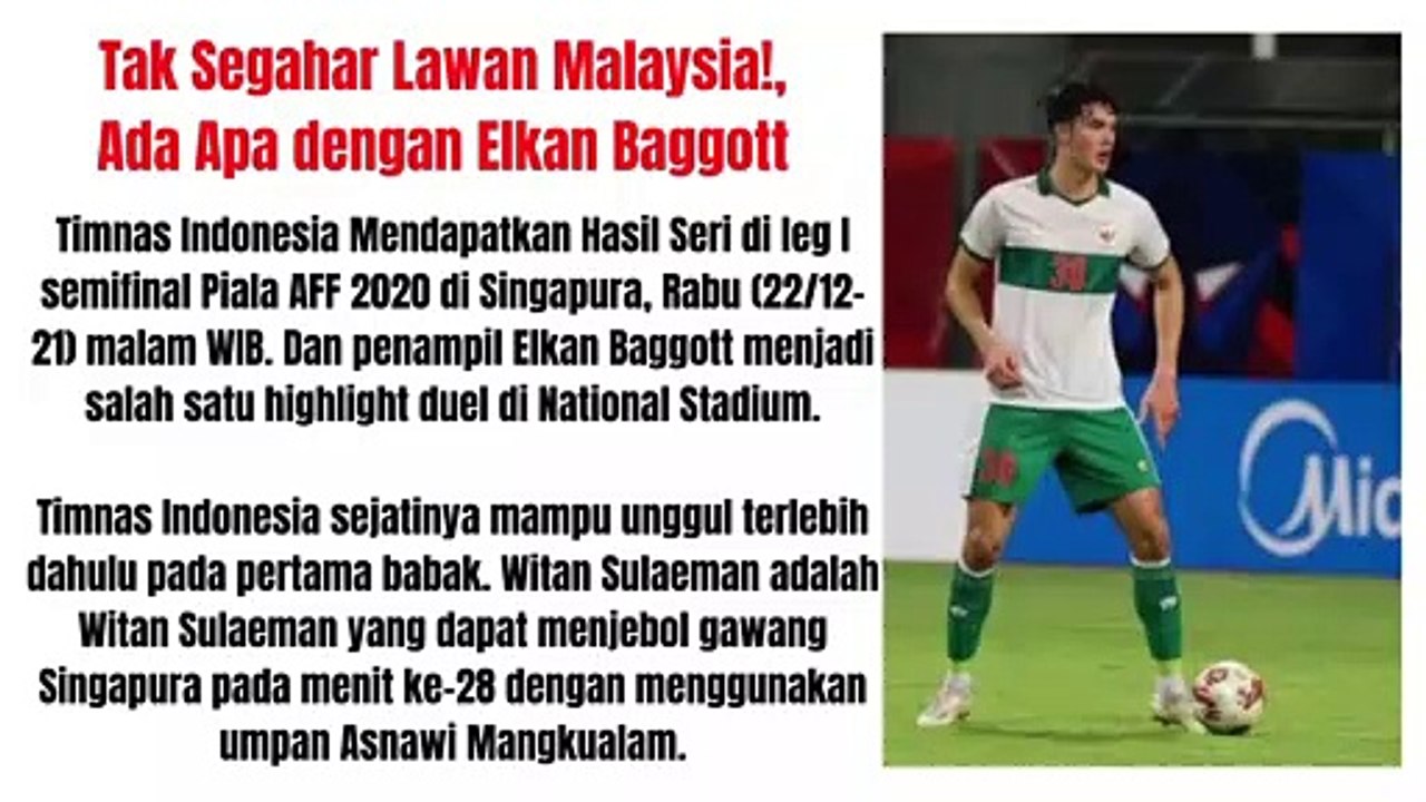 TAK SEGAHAR LAWAN MALASYA, ADA APA DENGAN ELKAN BAGGOT