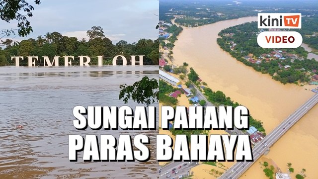 Sungai Pahang catat paras bahaya, lima kawasan siap sedia banjir