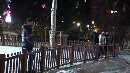 Ankara’nın simgelerinden Kuğulu Park buz tuttu