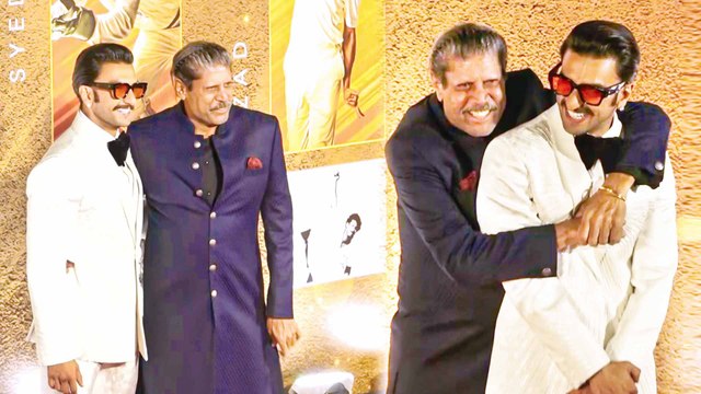 Ranveer Singh And Kapil Dev Attends Red Carpet Screening Of Film 83