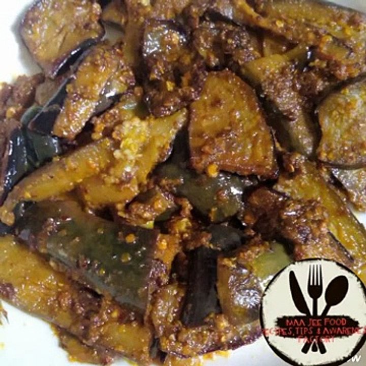 khatay fry baingen  How to make khatay fry baingen