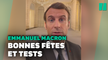 Pour Noël, faites un test, exhorte Emmanuel Macron