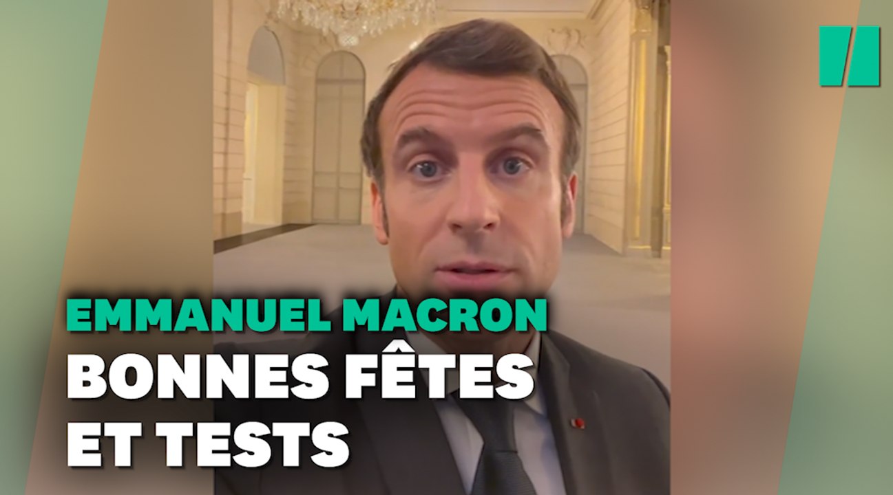 Pour Noël, faites un test, exhorte Emmanuel Macron