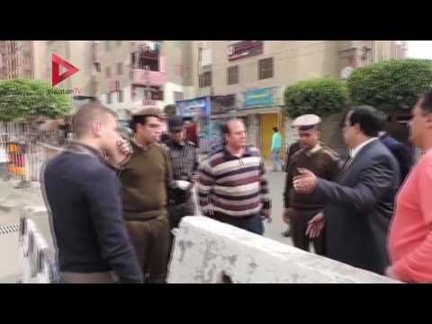 مدير أمن كفرالشيخ يتفقد الكنائس عقب تفجير كنيسة مارجرجس بطنطا