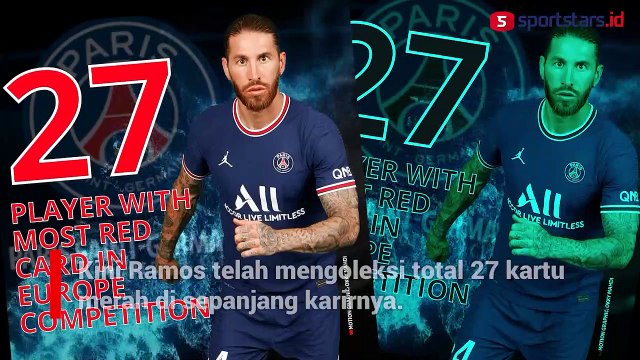 Sergio Ramos, Si Raja Kartu Merah di Benua Eropa