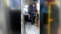 Otobüs şoförü yolcuya bıçak çekti!