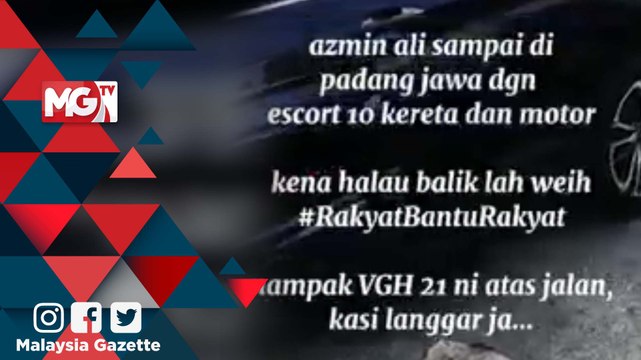 MG VIRAL : Azmin Dihalau Ketika Melawat Kawasan Banjir di Padang Jawa