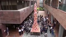 Desmantelan en la Universidad de Hong Kong una estatua dedicada a la matanza de Tiannanmen