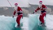 'Santa Claus ditches sleigh for wakeboard while passing through Lebanon'
