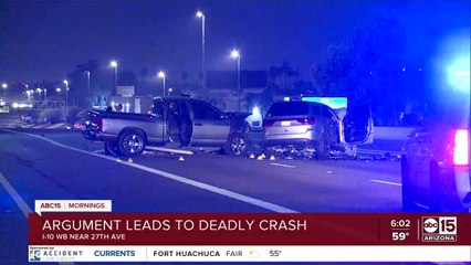 Deadly crash closes WB I-10 at 27th Avenue
